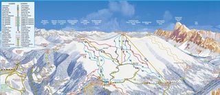Karte mit allen Pisten im Skigebiet Plose